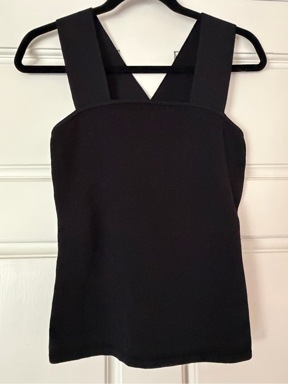 RACHEL Rachel Roy Black Knit Square-Neck Tank